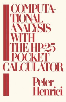 Computational Analysis with the HP 25 Pocket Calculator