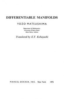 Differentiable manifolds