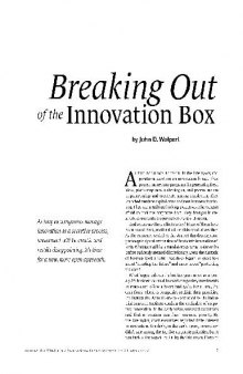 Breaking out of the Innovation Box - Wolpert