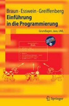 Einführung in die Programmierung: Grundlagen, Java, UML