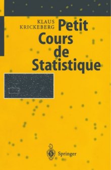 Petit Cours de Statistique (French Edition)