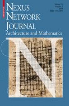 Nexus Network Journal: Leonardo da Vinci: Architecture and Mathematics