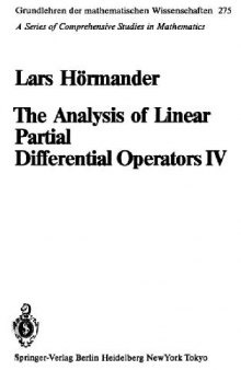 The Analysis of Linear Partial Differential Operators. IV, Fourier Integral Operators