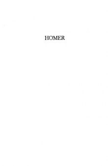 Homer: A Collection of Critical Essays