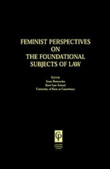 Feminist Perspectives on The Foundational Subjects of Law (Feminist Perspectives)