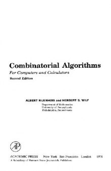 Combinatorial algorithms for computers and calculators