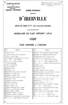 Чертежи кораблей французского флота - D IBERVILLE 1934
