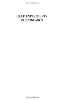 Field experiments in economics