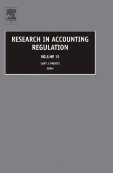 Research in Accounting Regulation, Vol. 19