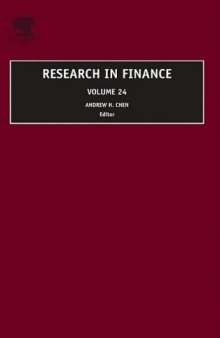 Research in Finance, Volume 24