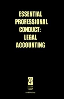 Essential Professional Conduct: Accountancy for Lawyers (Essential Professional Conduct)