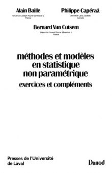 Methodes et Modeles en Statistique Non Parametrique Exercices et Complements