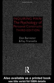 Inquiring man: the psychology of personal constructs  