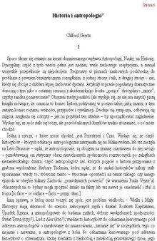 Konteksty. Polska Sztuka Ludowa, 51, 1-2: 6–12 Historia i antropologia