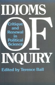 Idioms of inquiry: critique and renewal in political science