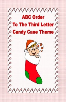 ABC Order Practice to the Third Letter Printable Worksheets-Christmas Theme