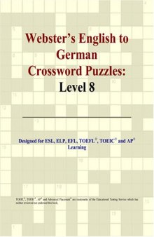 Webster's English to German Crossword Puzzles: Level 8