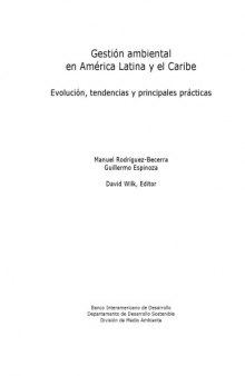 Gestión ambiental en América Latina y el Caribe