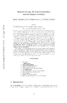 Quantum Groups The Loop Grassmannian And The Resolution