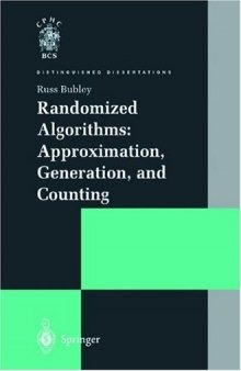 Randomized algorithms approximation generation and counting