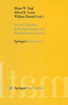 Inverse Problems in Medical Imaging and Nondestructive Testing: Proceedings of the Conference in Oberwolfach, Federal Republic of Germany, February 4–10, 1996