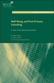 Well-Being and Post-Primary Schooling: A Review of the Literature and Research