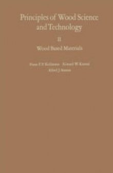 Principles of Wood Science and Technology: II Wood Based Materials