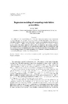 Regression modeling of competing crude failure probabilities (2001)(en)(13s)