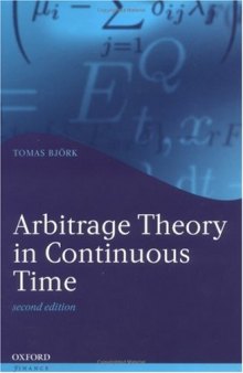 Arbitrage Theory in Continuous Time (Oxford Finance)