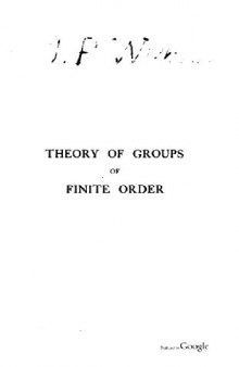 Theory of groups of finite order