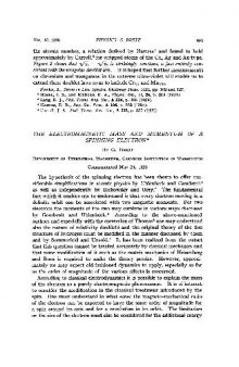 The Electromagnetic Mass and Momentum of a Spinning Electron