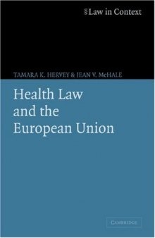Health law and the European Union