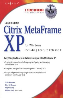 Configuring Citrix Metaframe XP for Windows