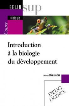 Introduction à la biologie du développement