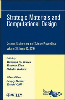 Strategic Materials and Computational Design: Ceramic Engineering and Science Proceedings, Volume 31