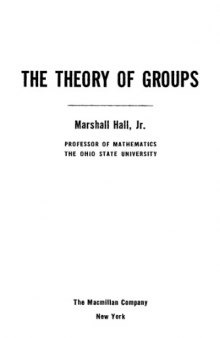 The theory of groups
