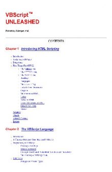 Vbscript Unleashed