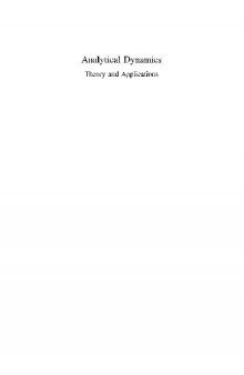 Analytical Dynamics: Theory and Applications