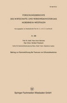 Beitrag zur Kennzeichnung der Texturen von Schamottesteinen