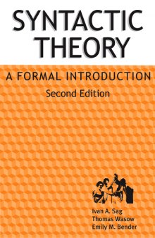 Syntactic theory: a formal introduction