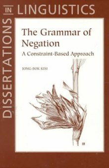 The grammar of negation: A constraint-based approach [PhD Thesis]