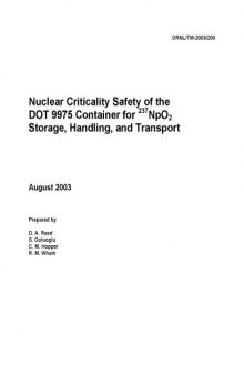 Nuclear Criticality Safety of the DOT 9975 Container for<sup>237</sup>NpO<sub>2</sub>Storage, Handling, and Transport