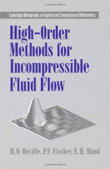 High-order methods for incompressible fluid flow