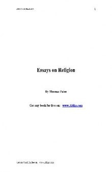 Essays On Religion