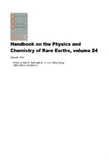 Handbook on the Physics and Chemistry of Rare Earths. vol.24