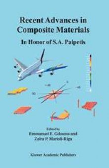 Recent Advances in Composite Materials: In Honor of S.A. Paipetis