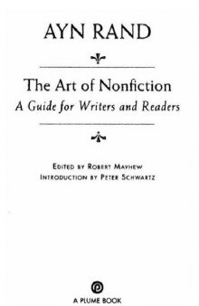 The art of nonfiction : a guide for writers and readers