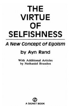 The Virtue of Selfishness