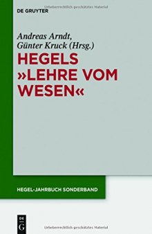 Hegels „Lehre vom Wesen“