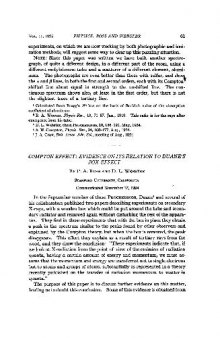 Compton Effect Evidence on Its Relation to Duanes Box Effect